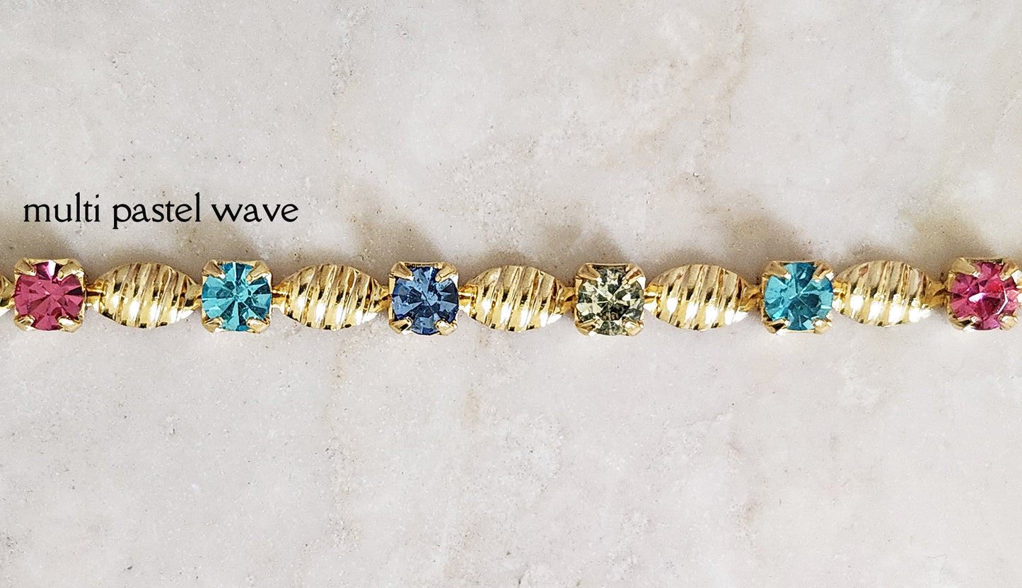 Crystal Chain Stacking Bracelets