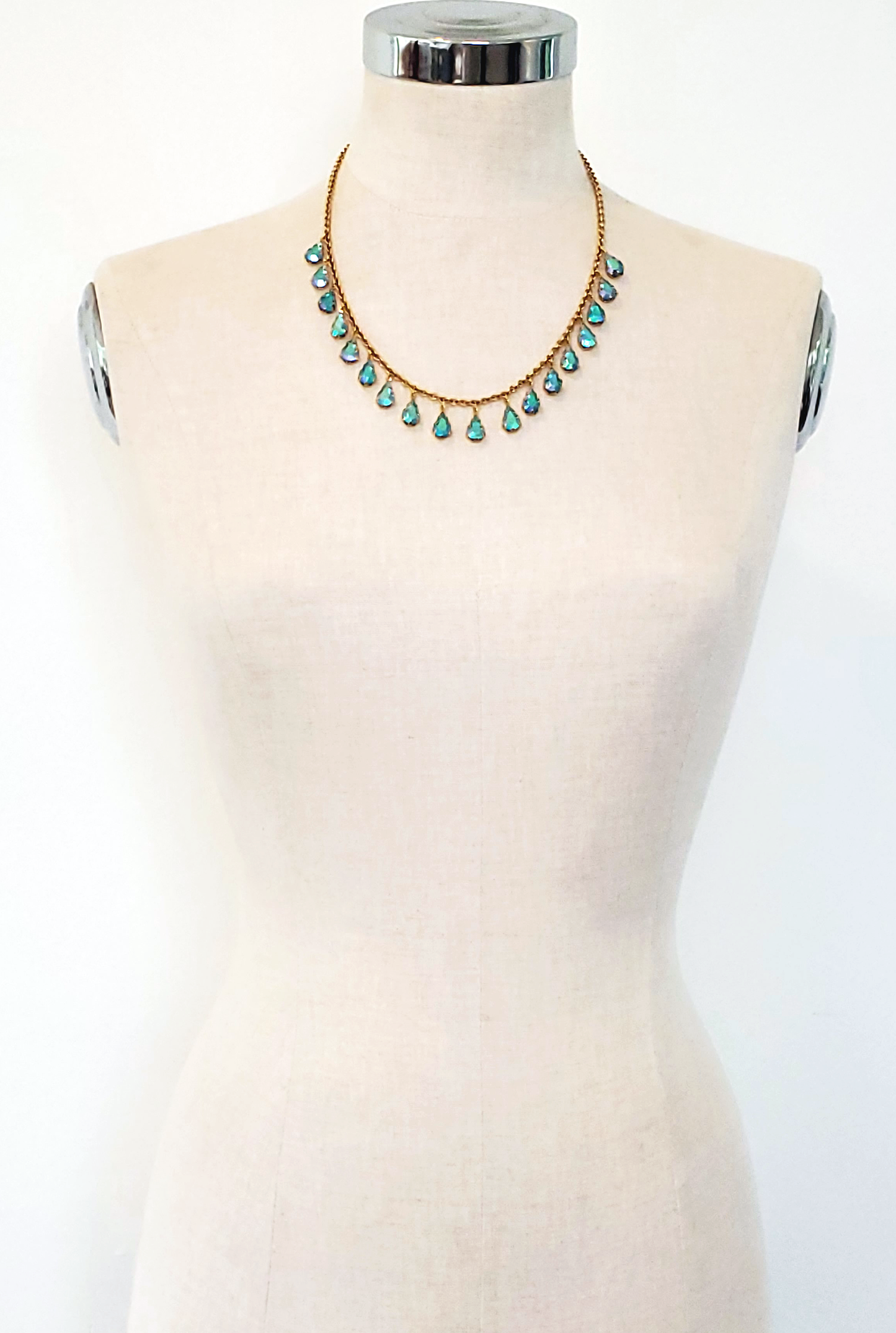 Aurora Aqua Drops Bib Necklace