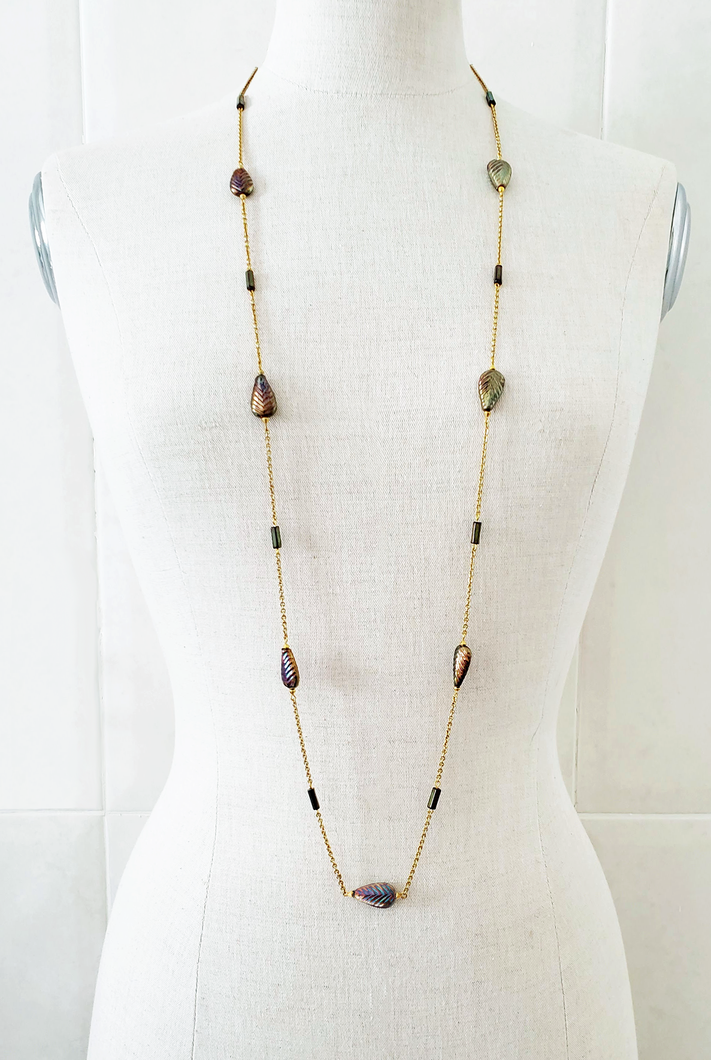 Falling Leaves Station Necklace