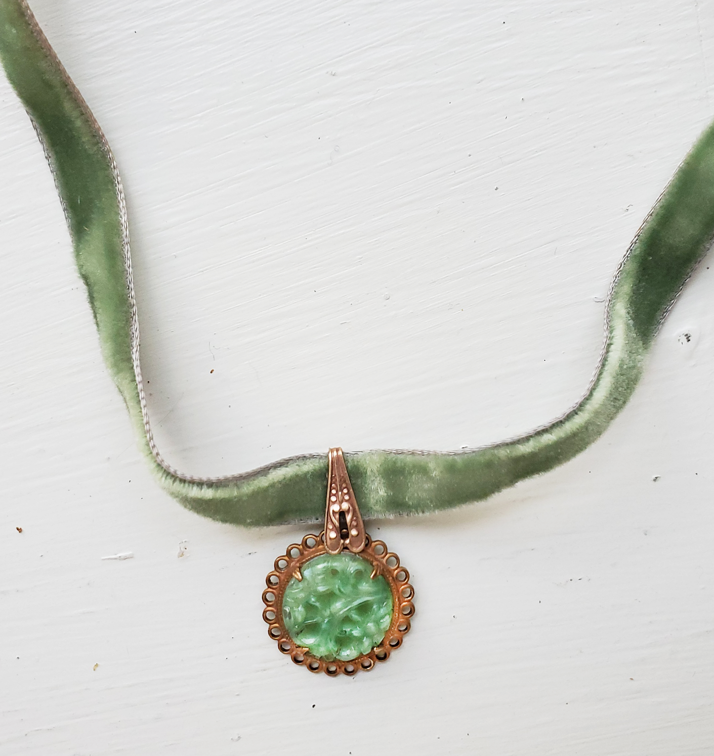 Jade Glass Choker