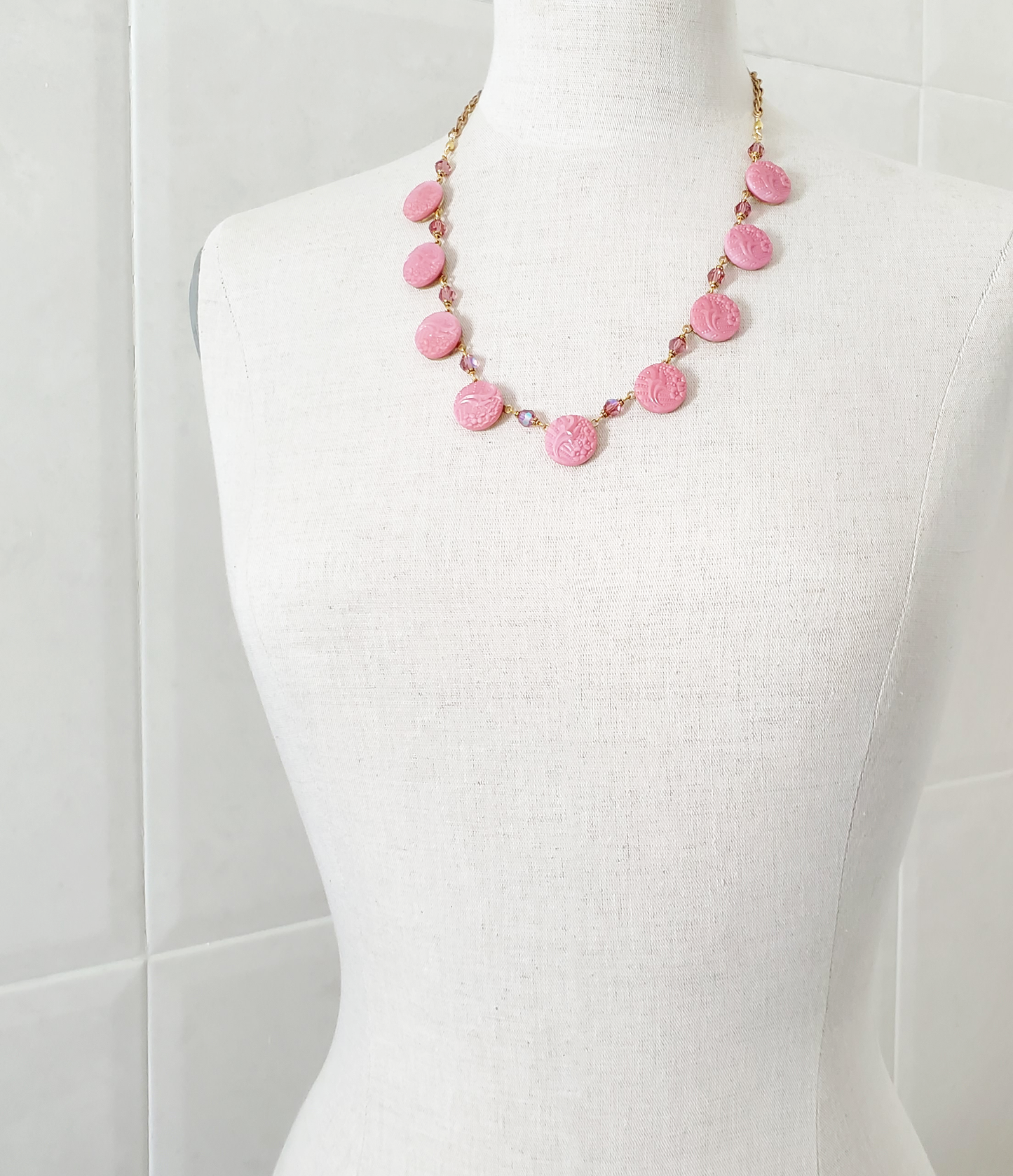 Flourish Pink Necklace