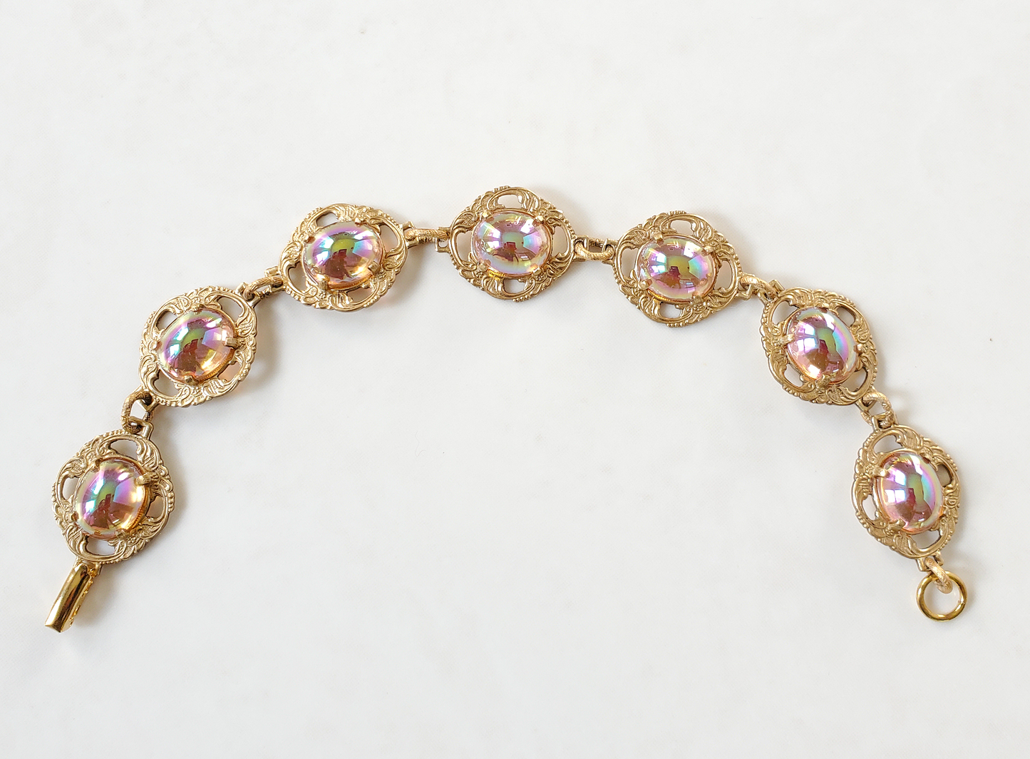 Rainbow Rose Bombe Bracelet
