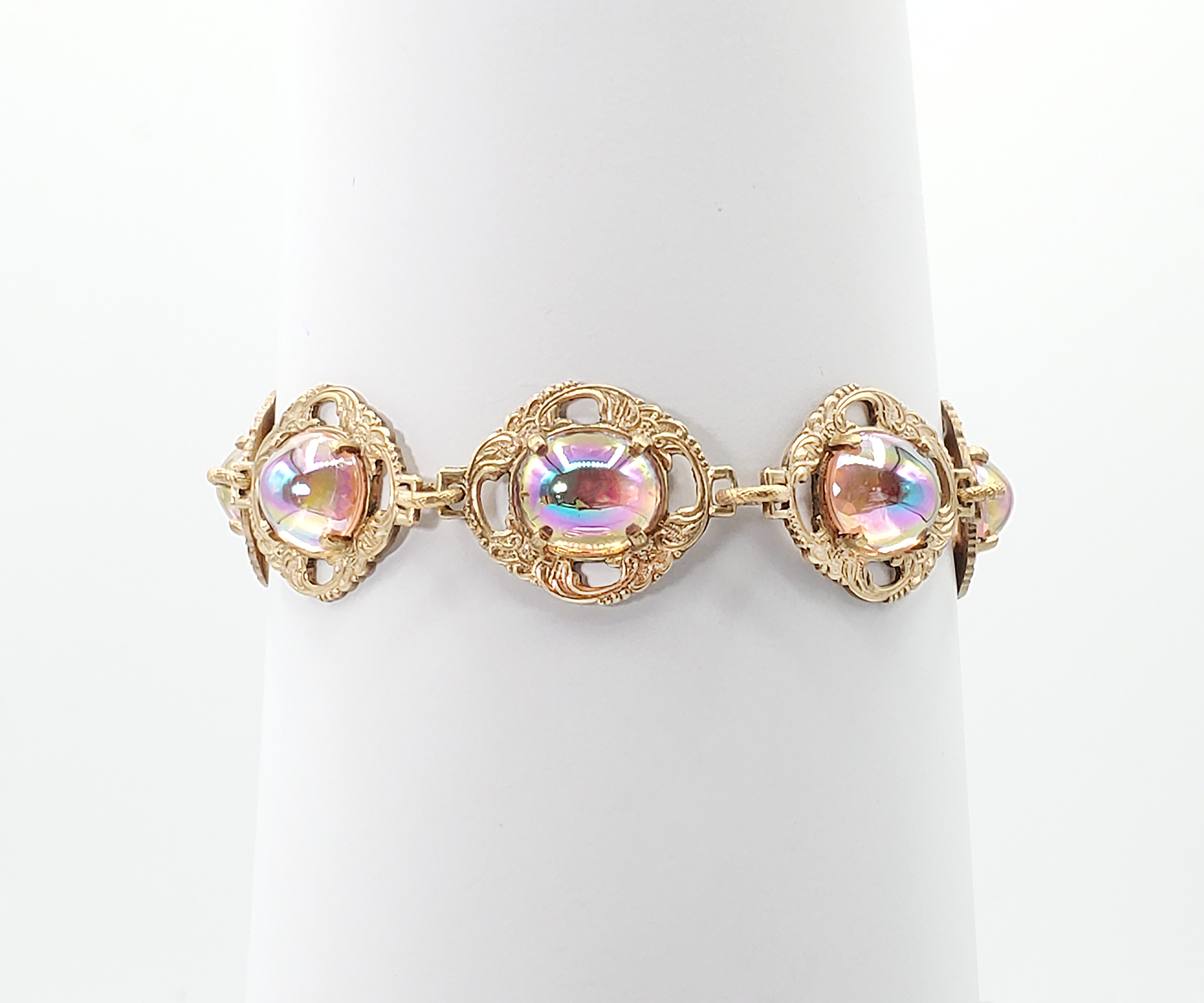 Rainbow Rose Bombe Bracelet