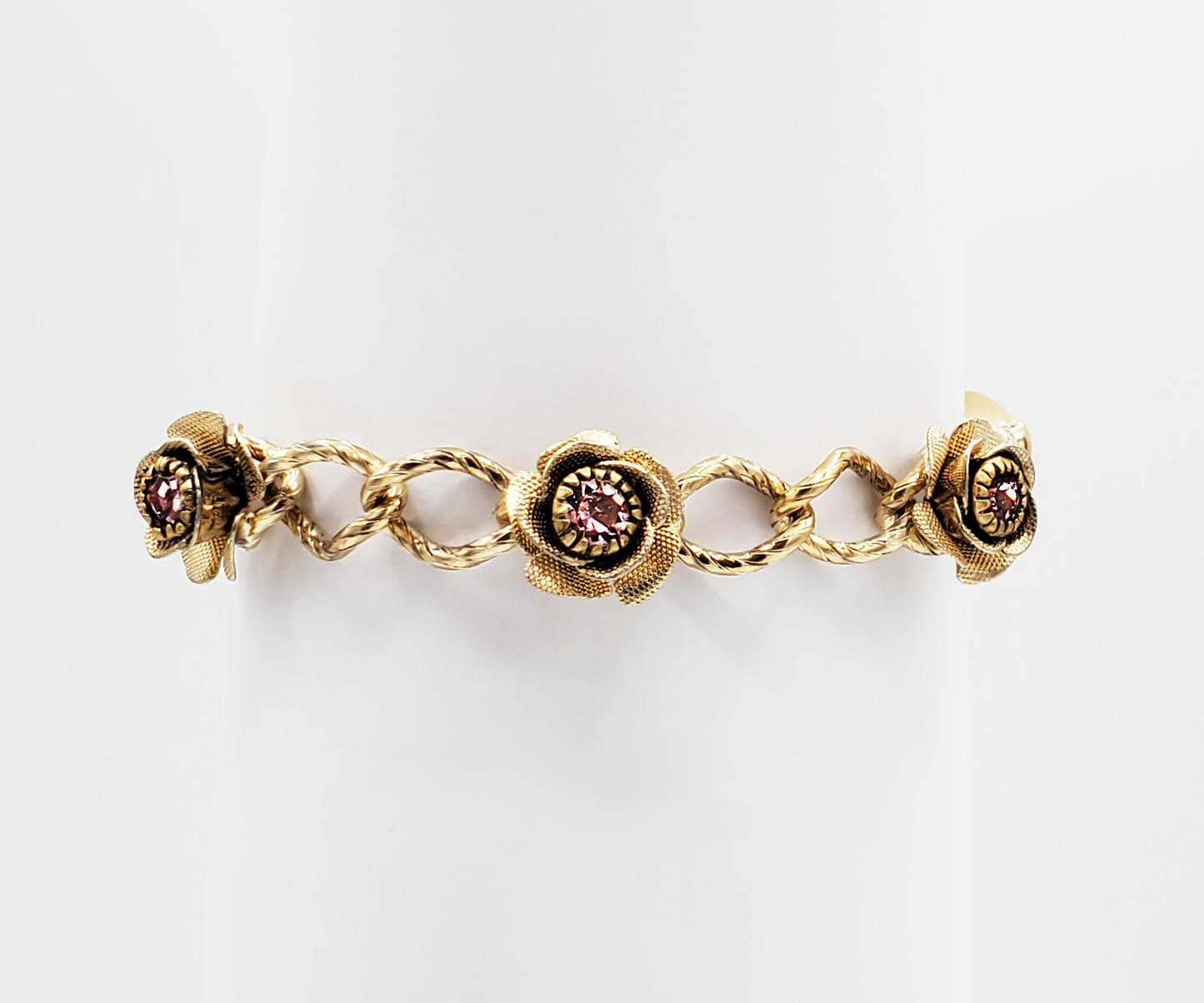 Rose Rose Rhinestone Bracelet