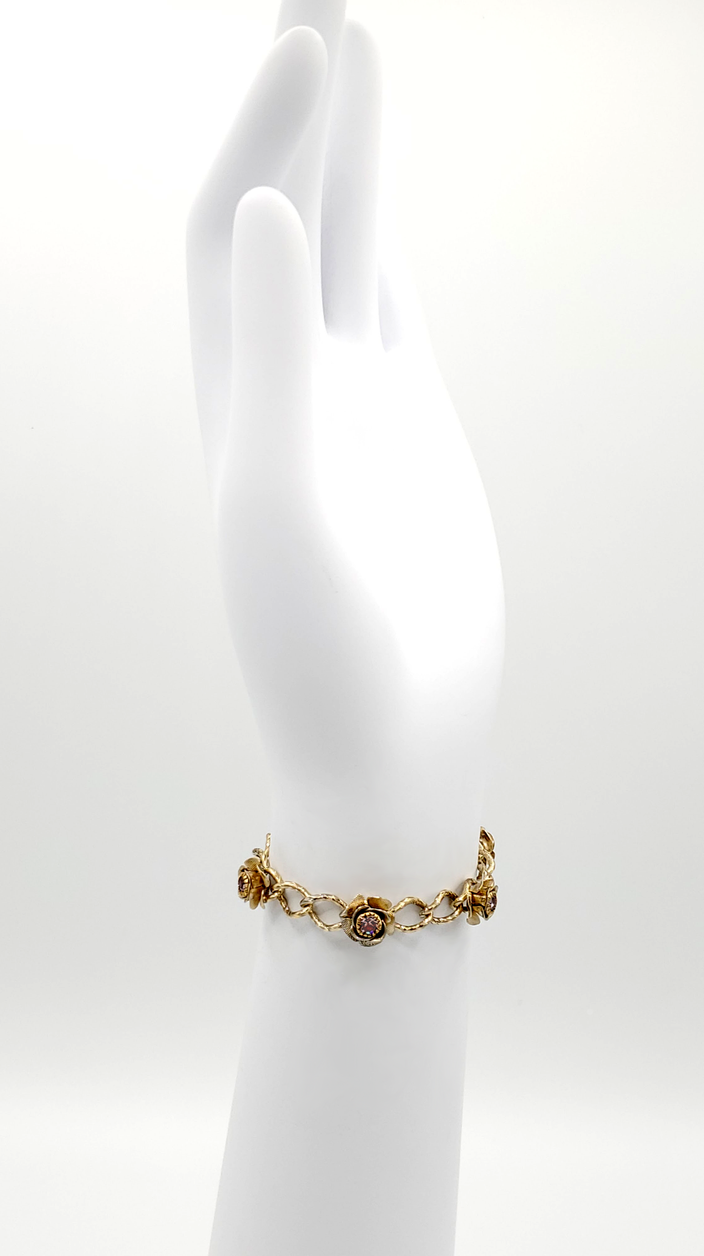 Rose Rose Rhinestone Bracelet