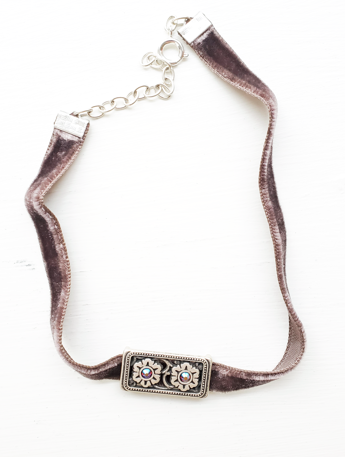 Aurora Crystal Slide Choker