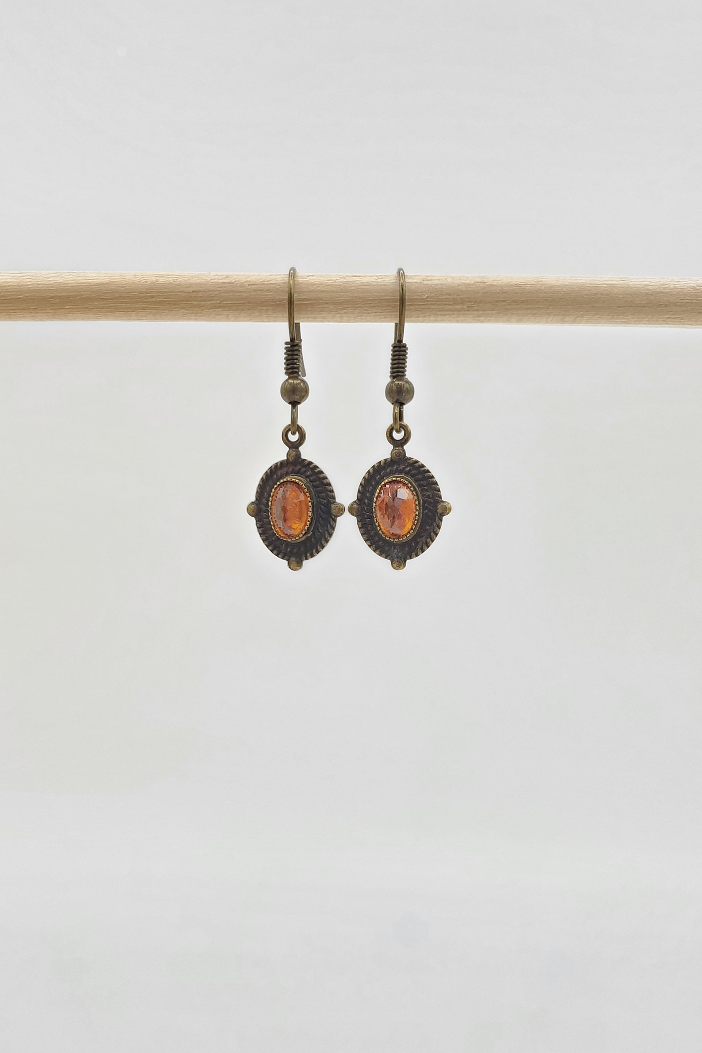 Little Topaz Patina Earrings