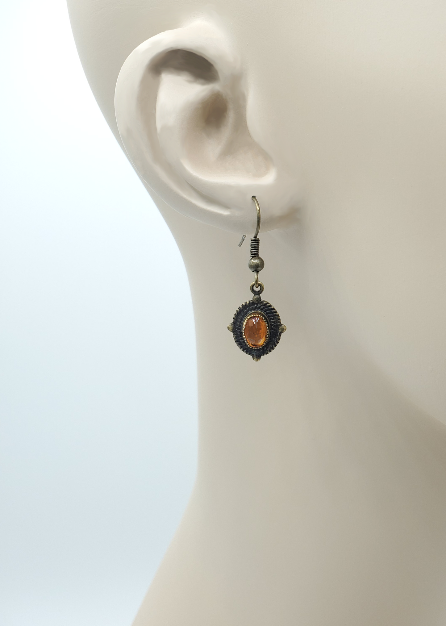 Little Topaz Patina Earrings