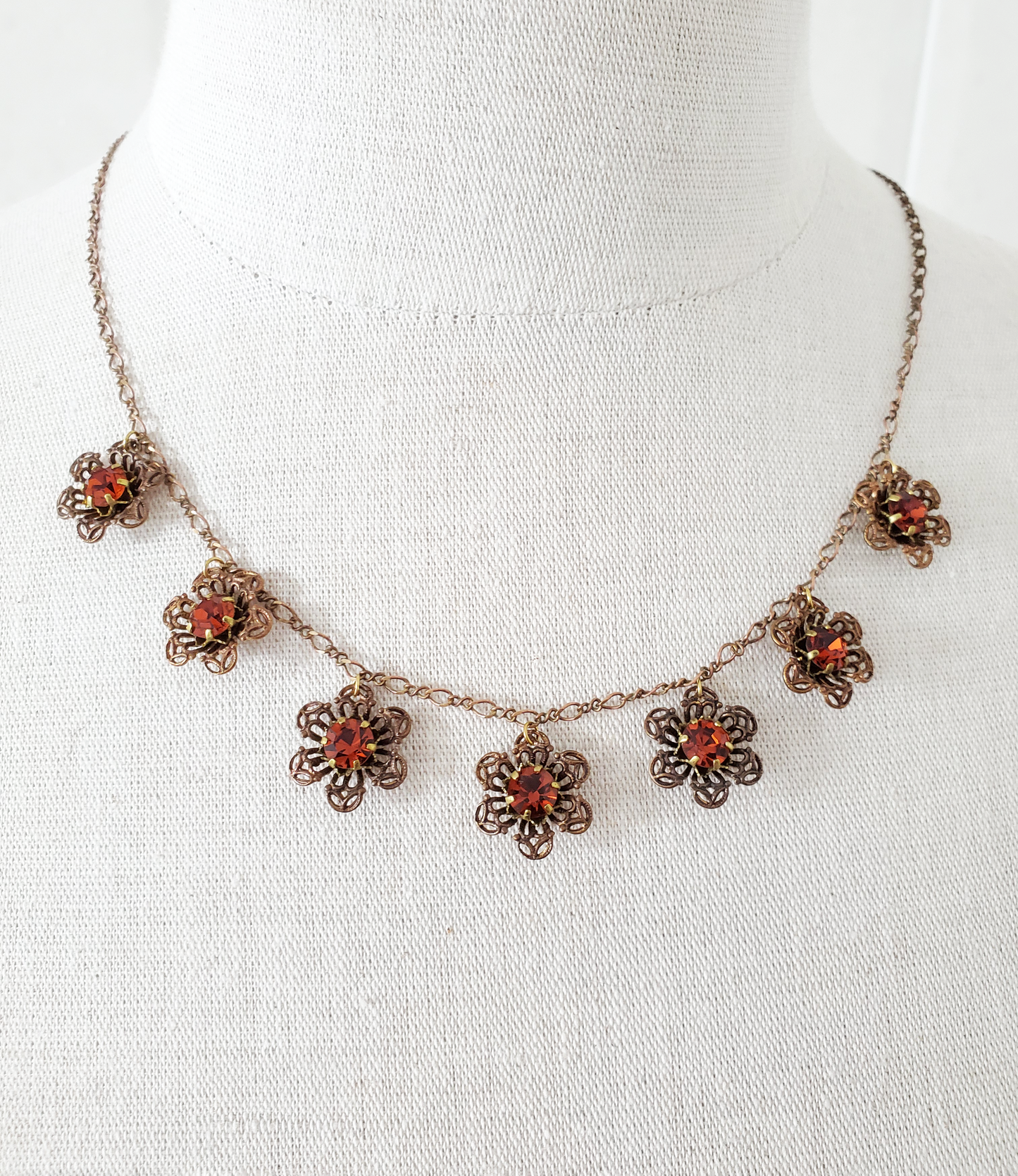 Topaz Filigree Necklace