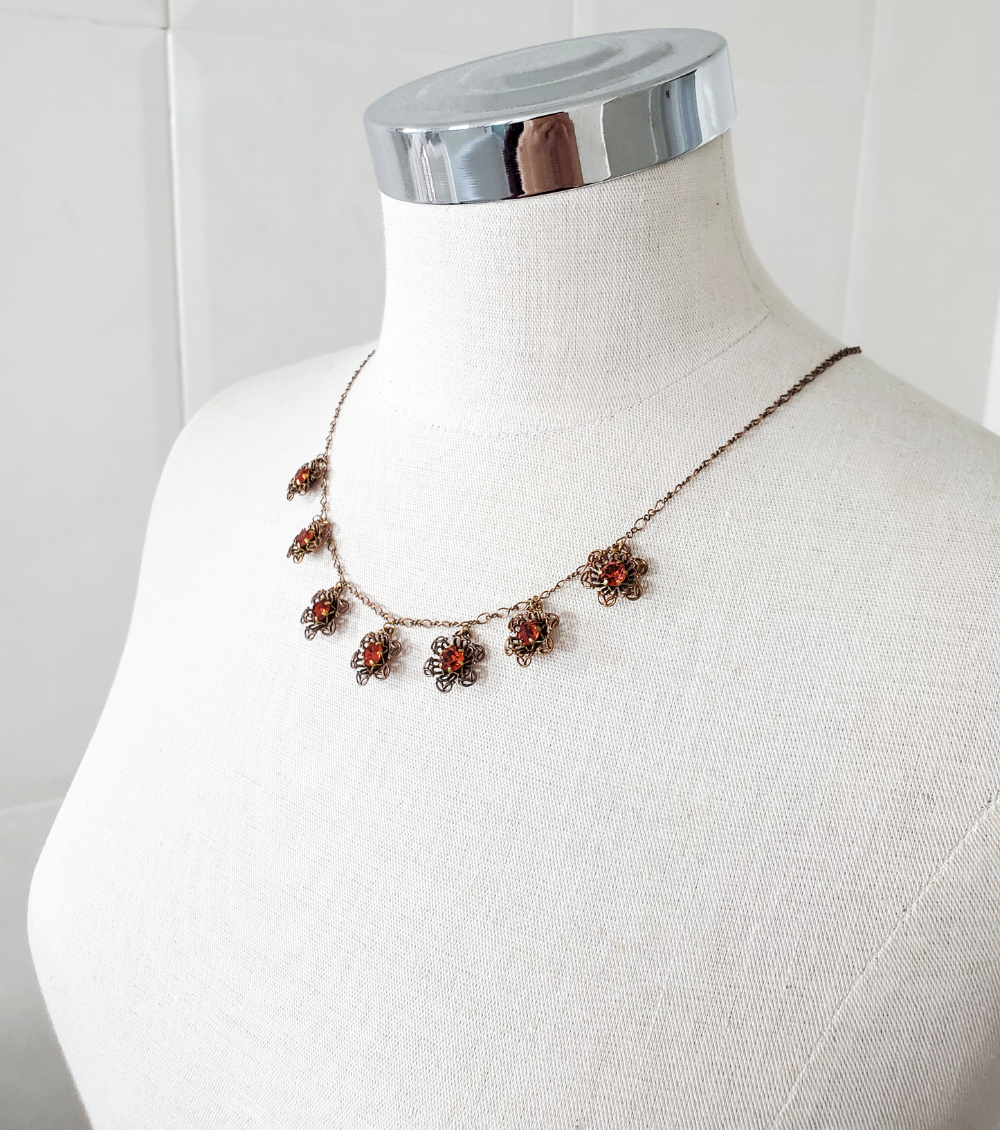Topaz Filigree Necklace
