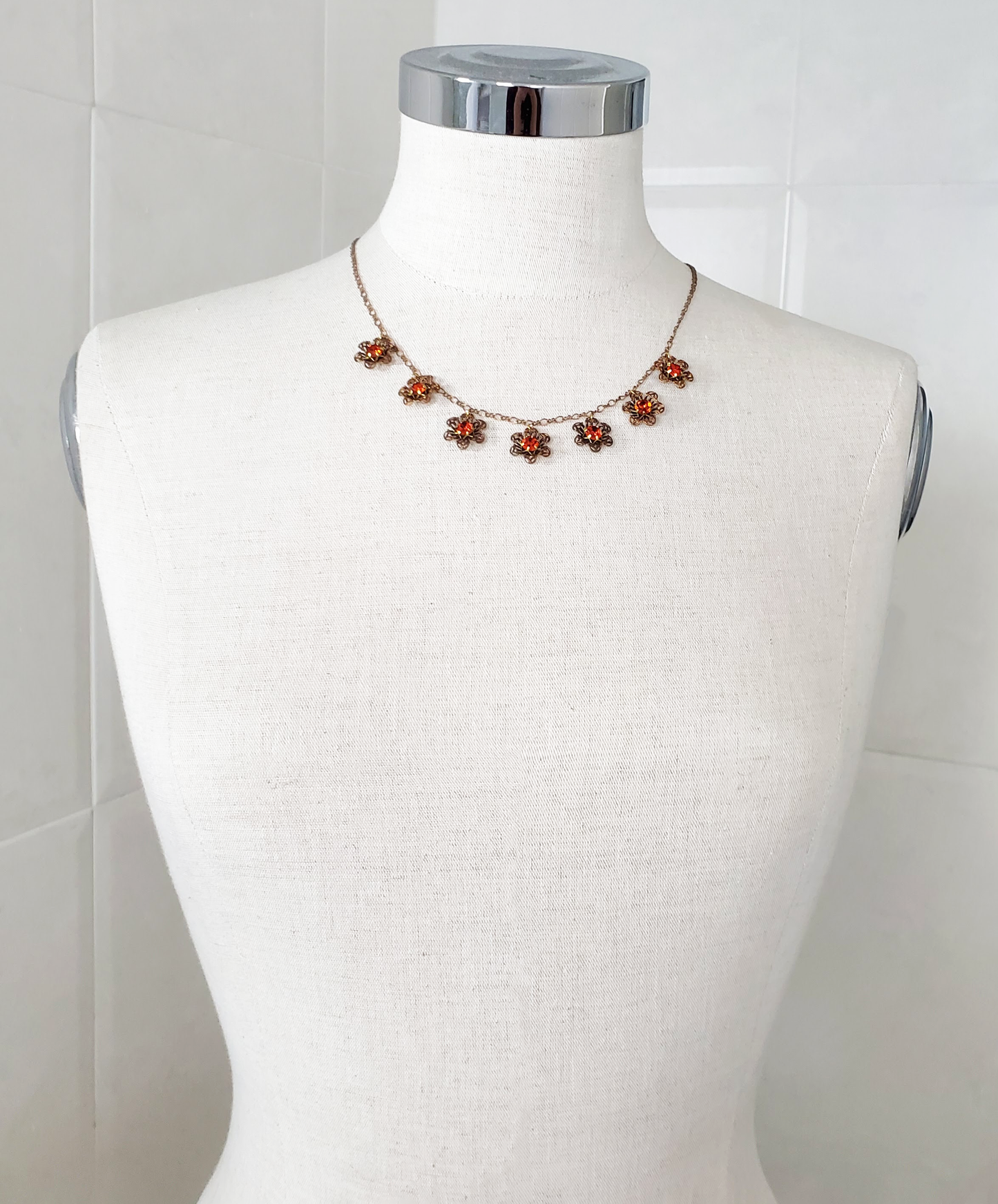 Topaz Filigree Necklace