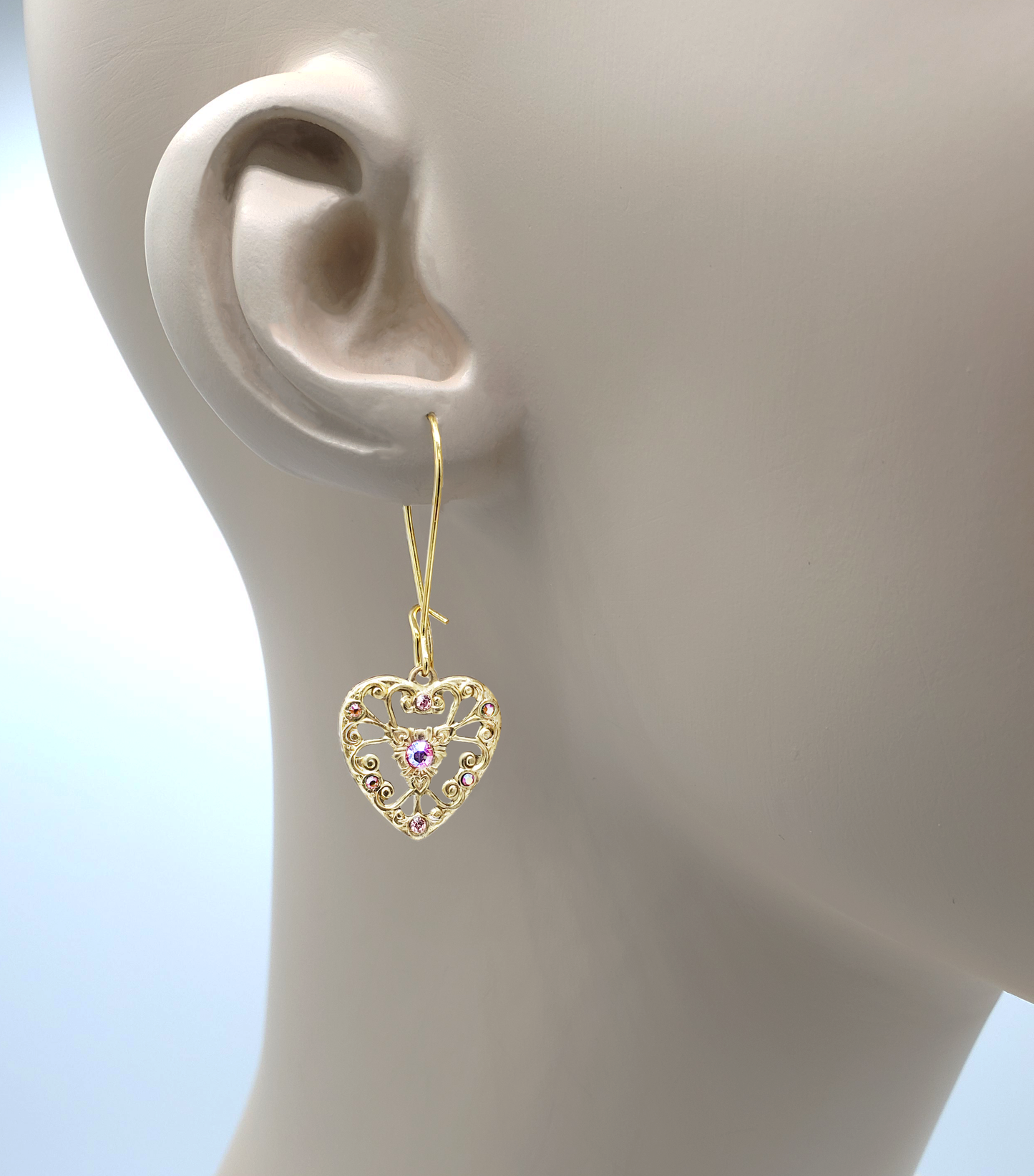 Lacy Heart Earrings