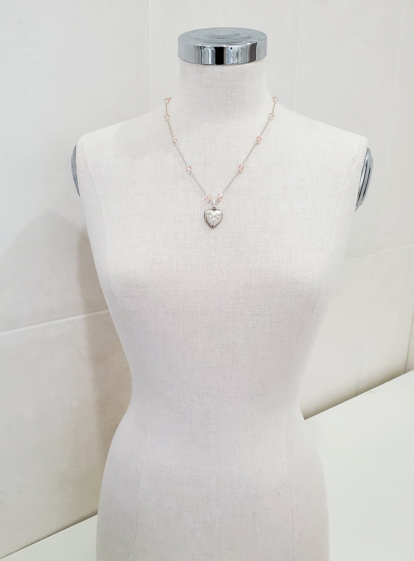 Sterling Silver Grandma Heart Locket
