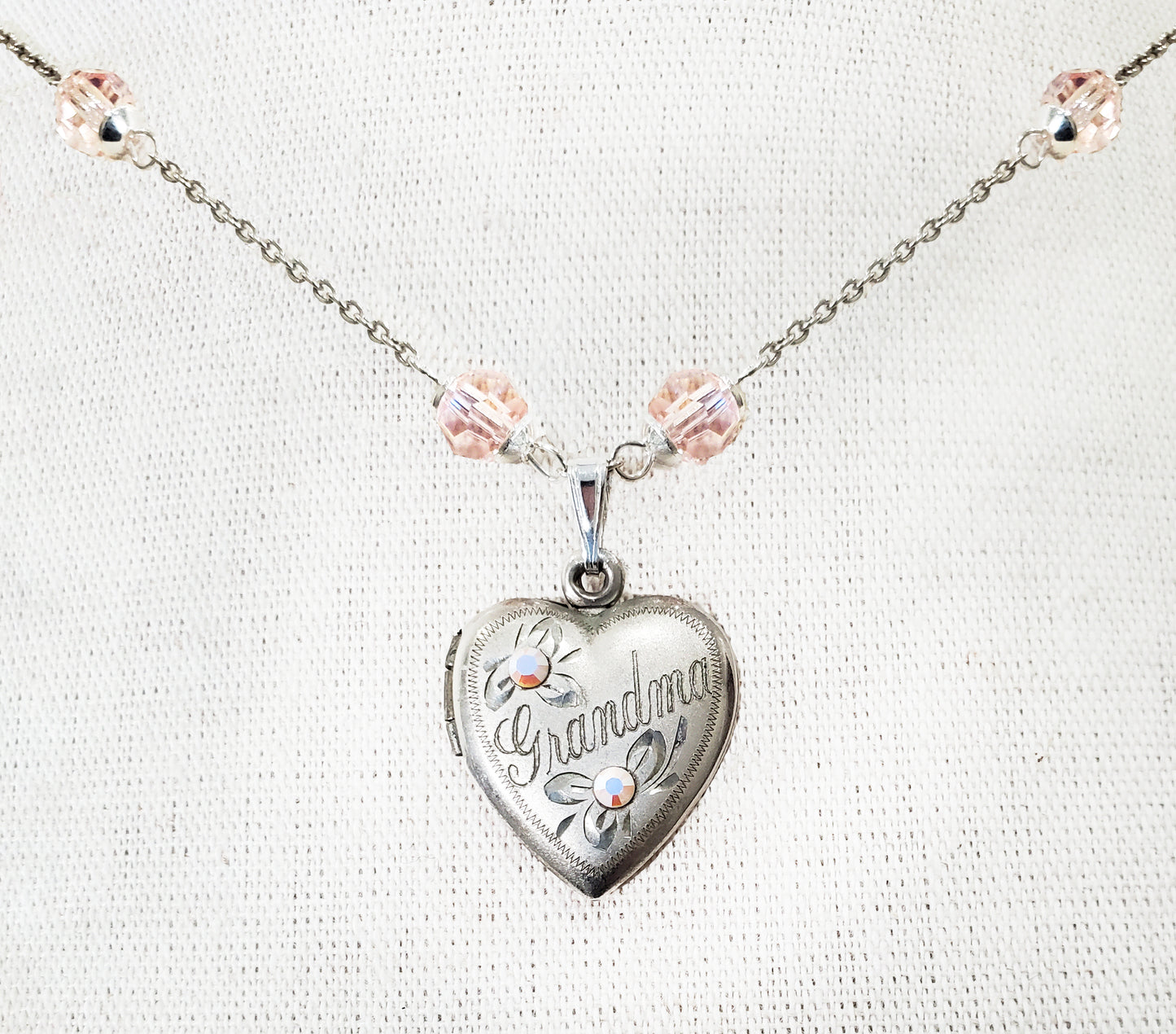 Sterling Silver Grandma Heart Locket