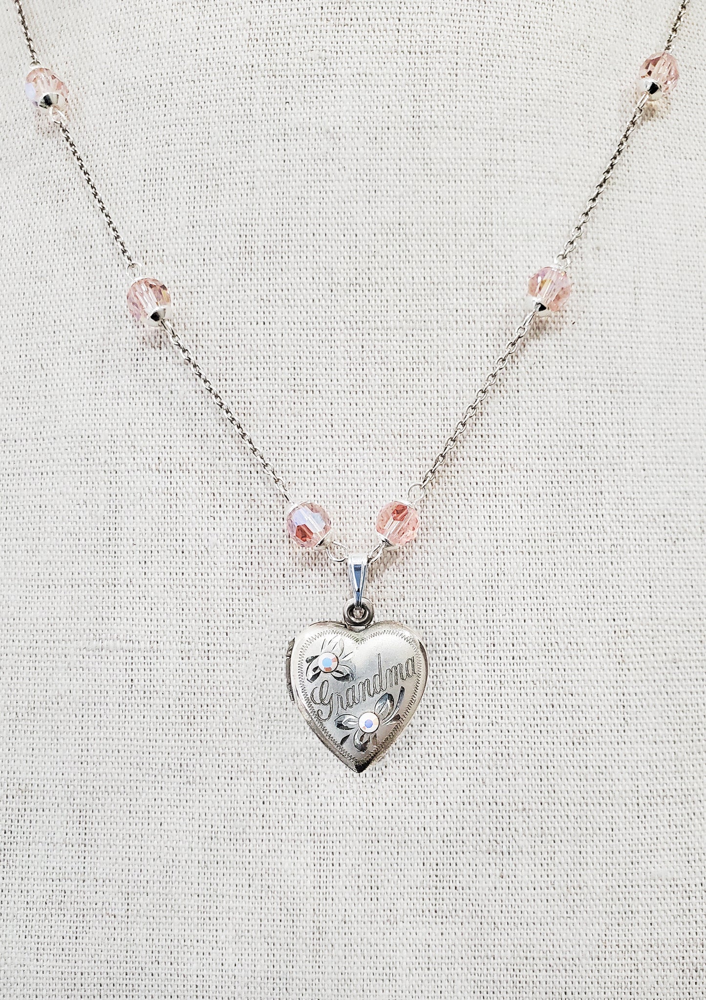 Sterling Silver Grandma Heart Locket