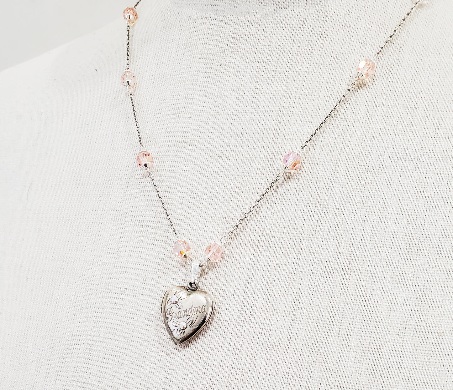 Sterling Silver Grandma Heart Locket