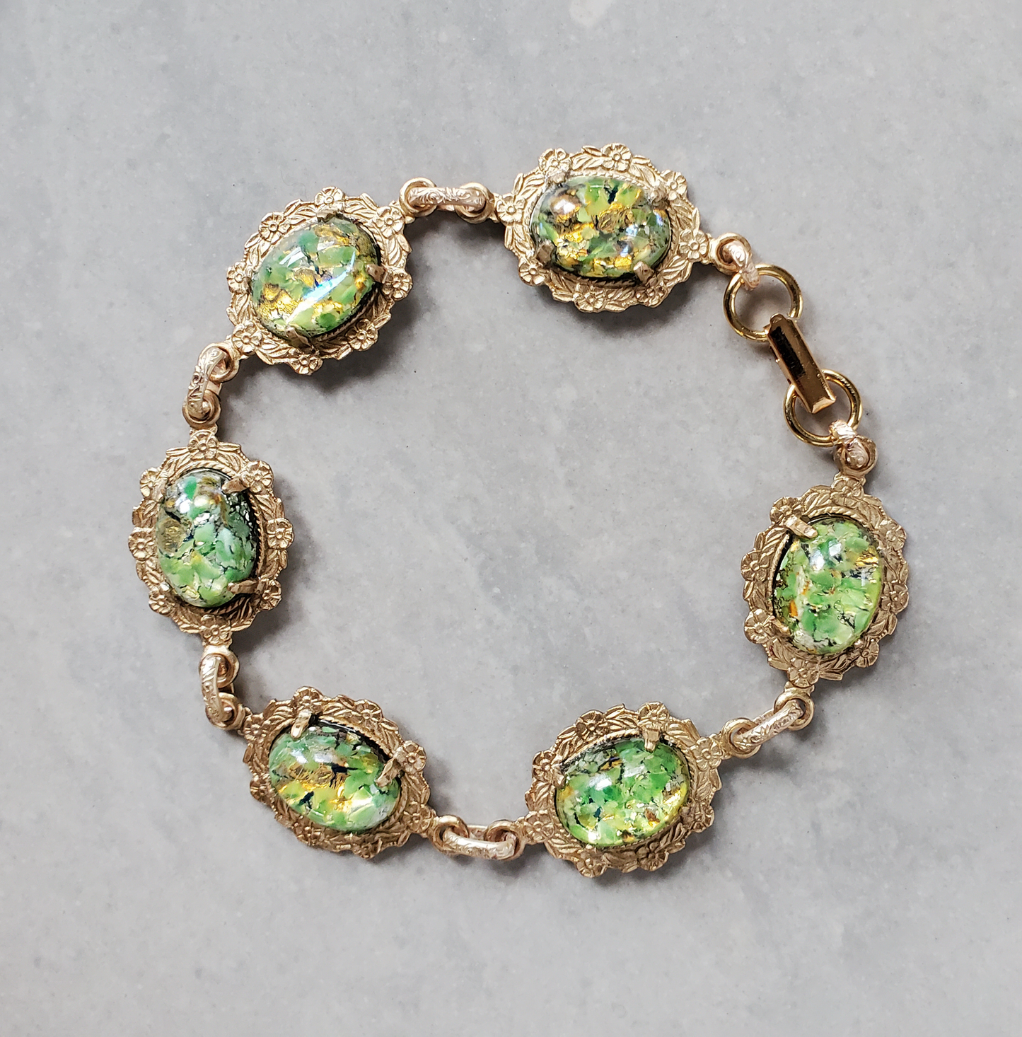 Green Fire Opal Bracelet