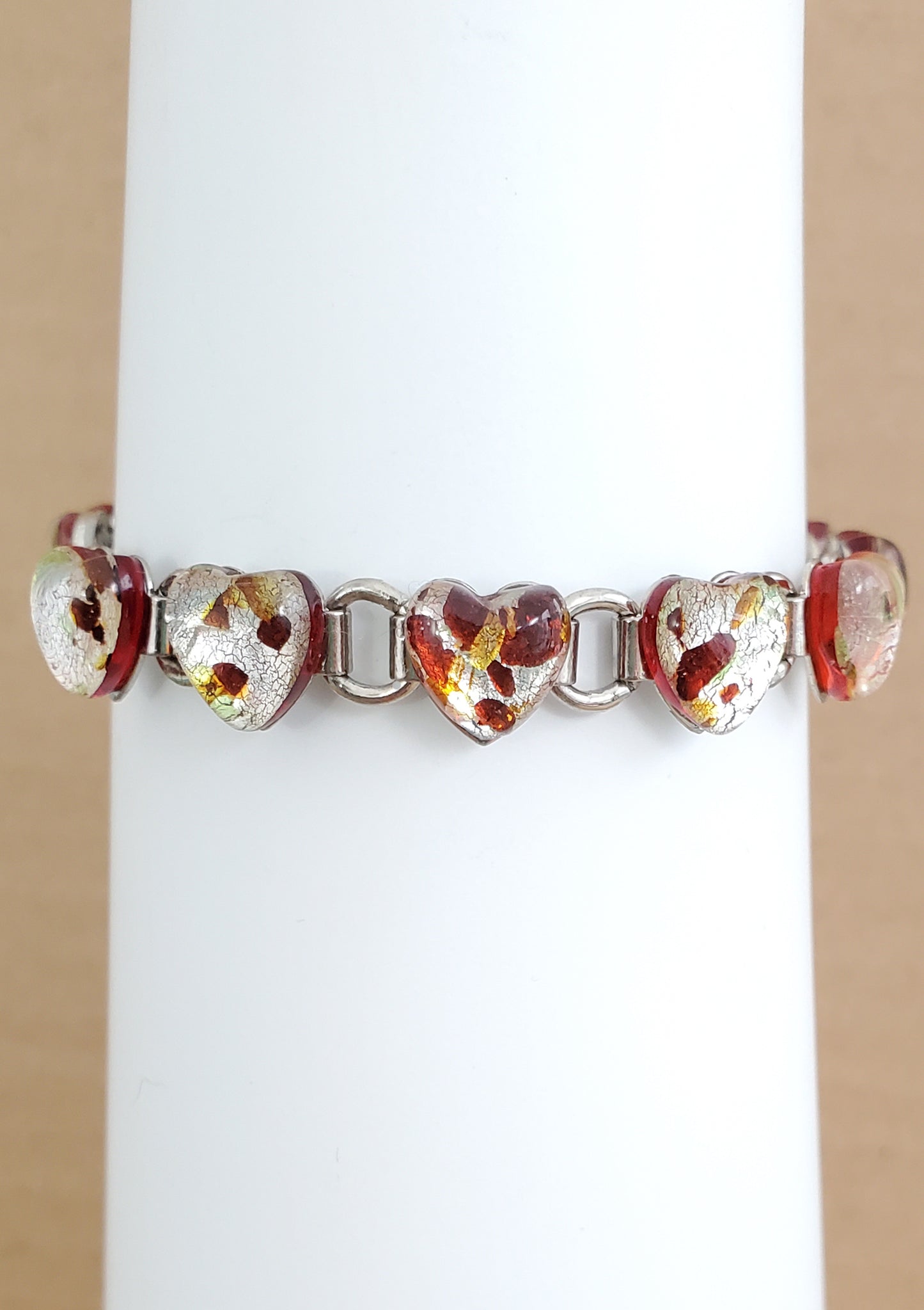 Lampwork Heart Bracelet