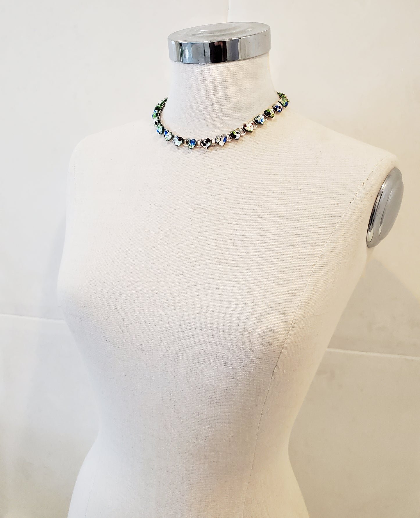 Lampwork Heart Choker