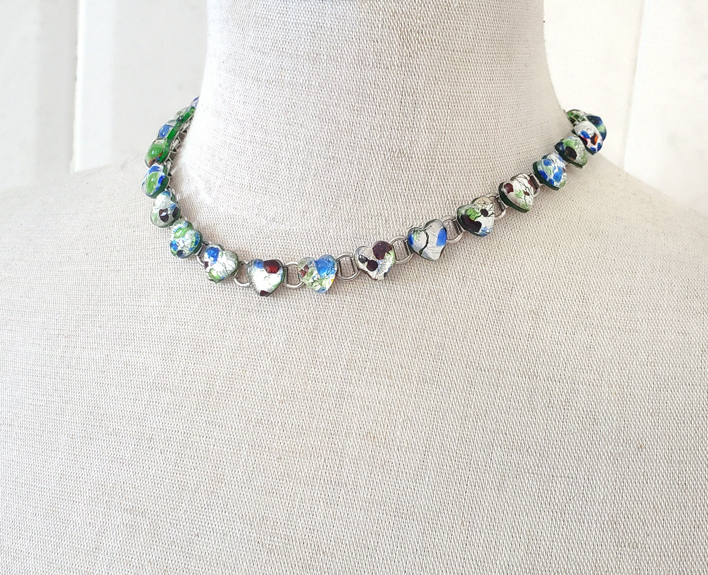 Lampwork Heart Choker
