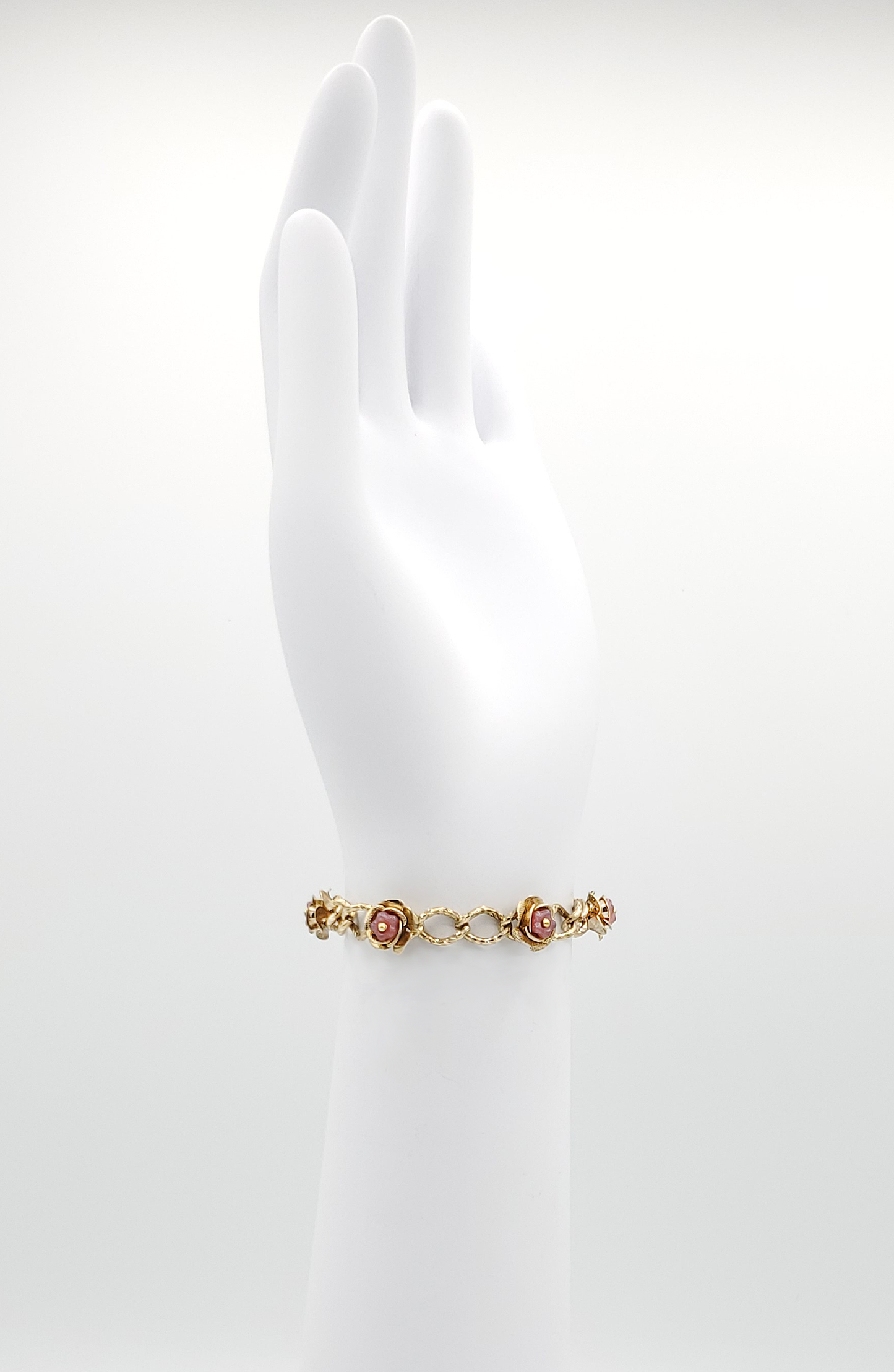 Soft Pink Rose Bracelet