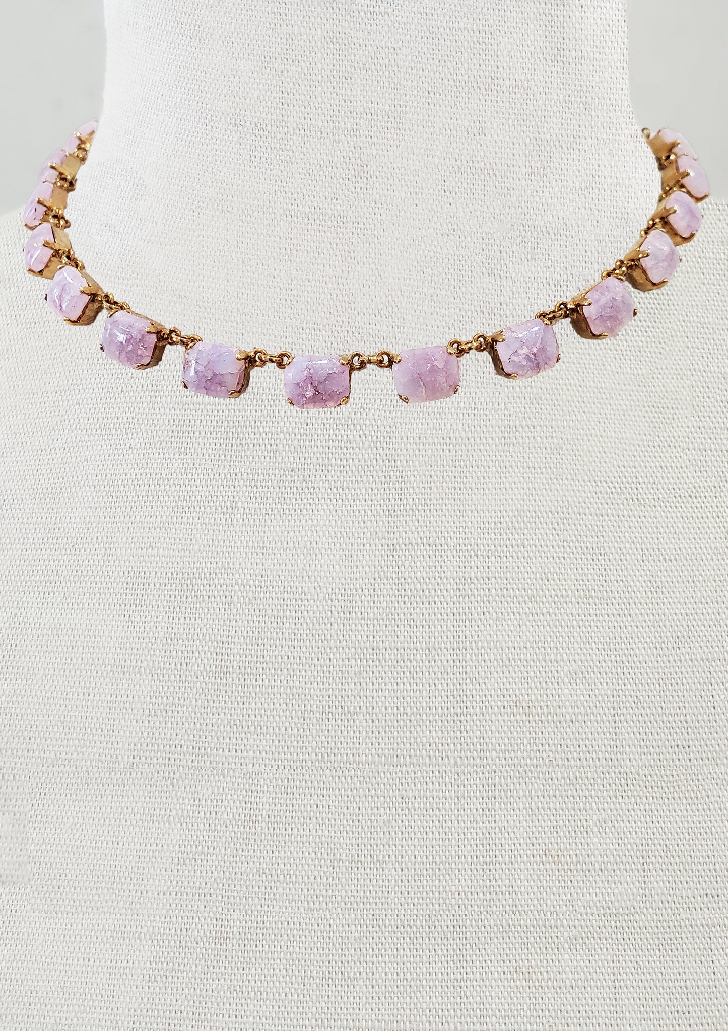 Harlequin Lavender Collet Necklace