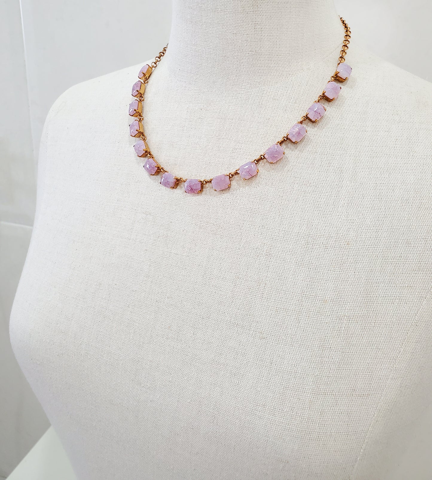 Harlequin Lavender Collet Necklace