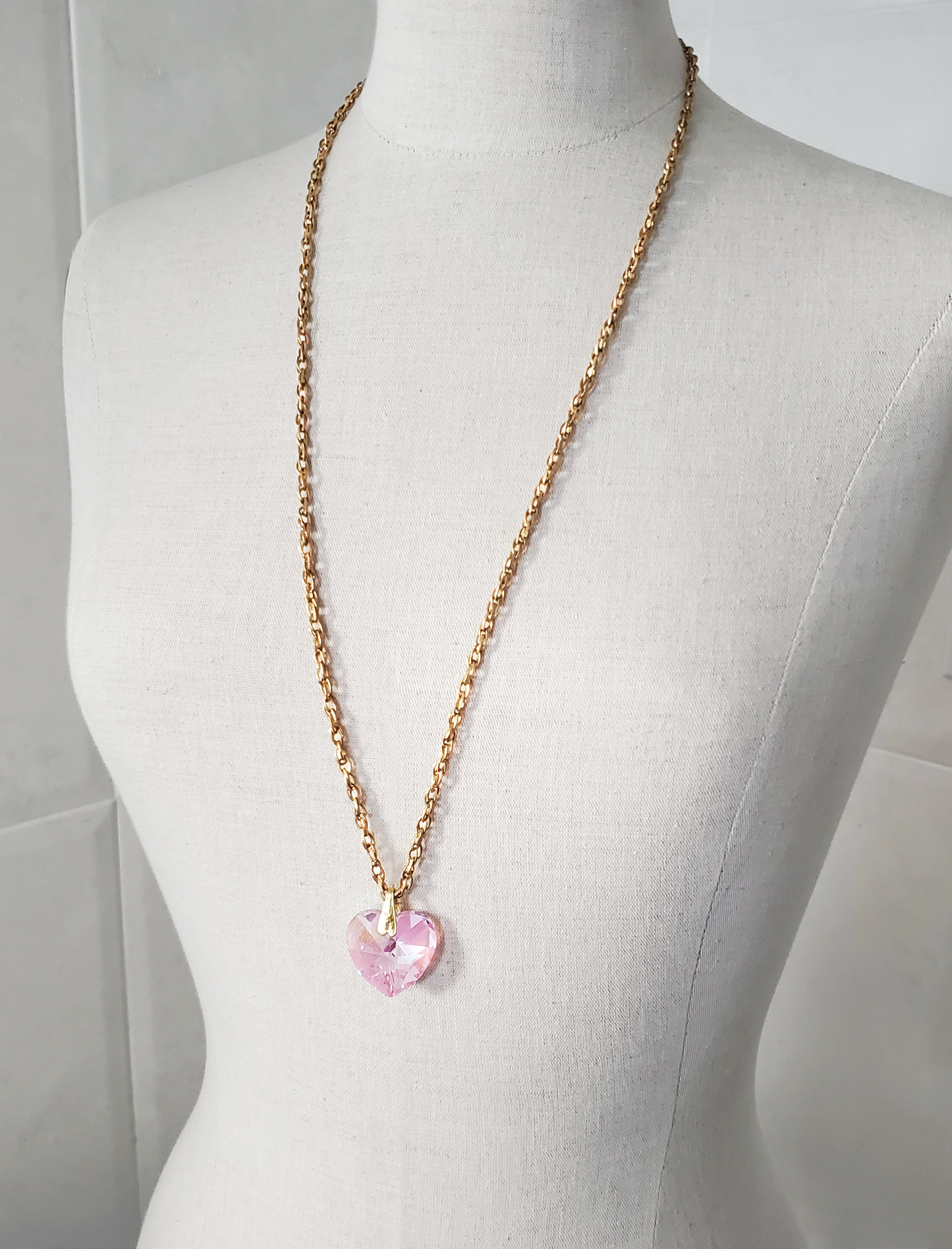 Rosaline Blue Crystal Heart Pendant