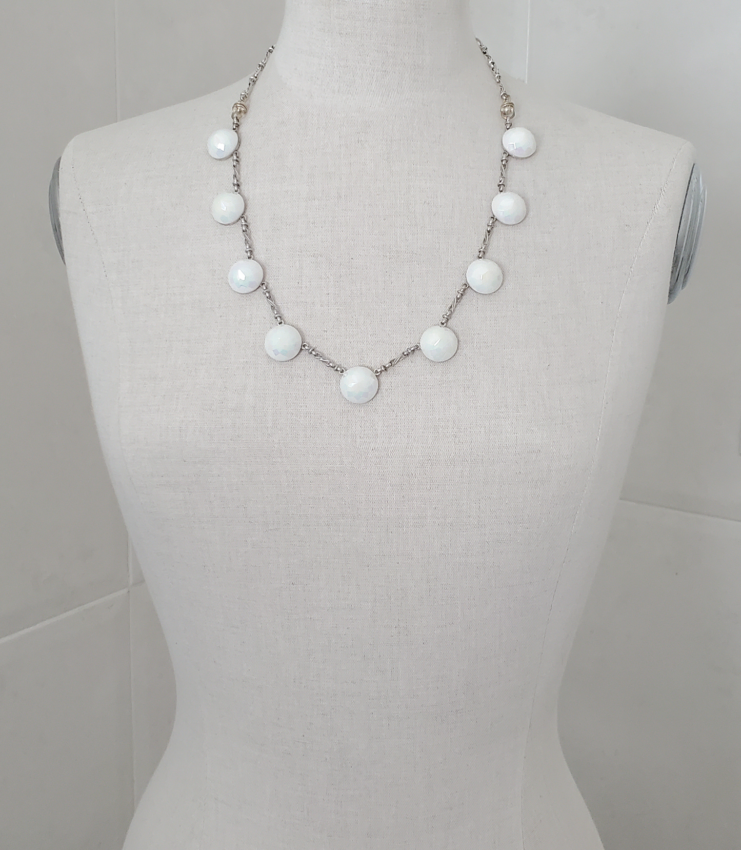 White on White Aurora Necklace