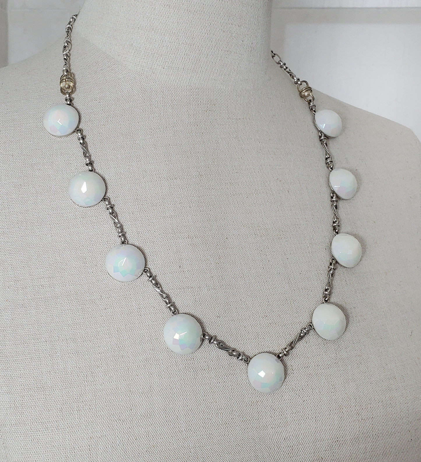 White on White Aurora Necklace