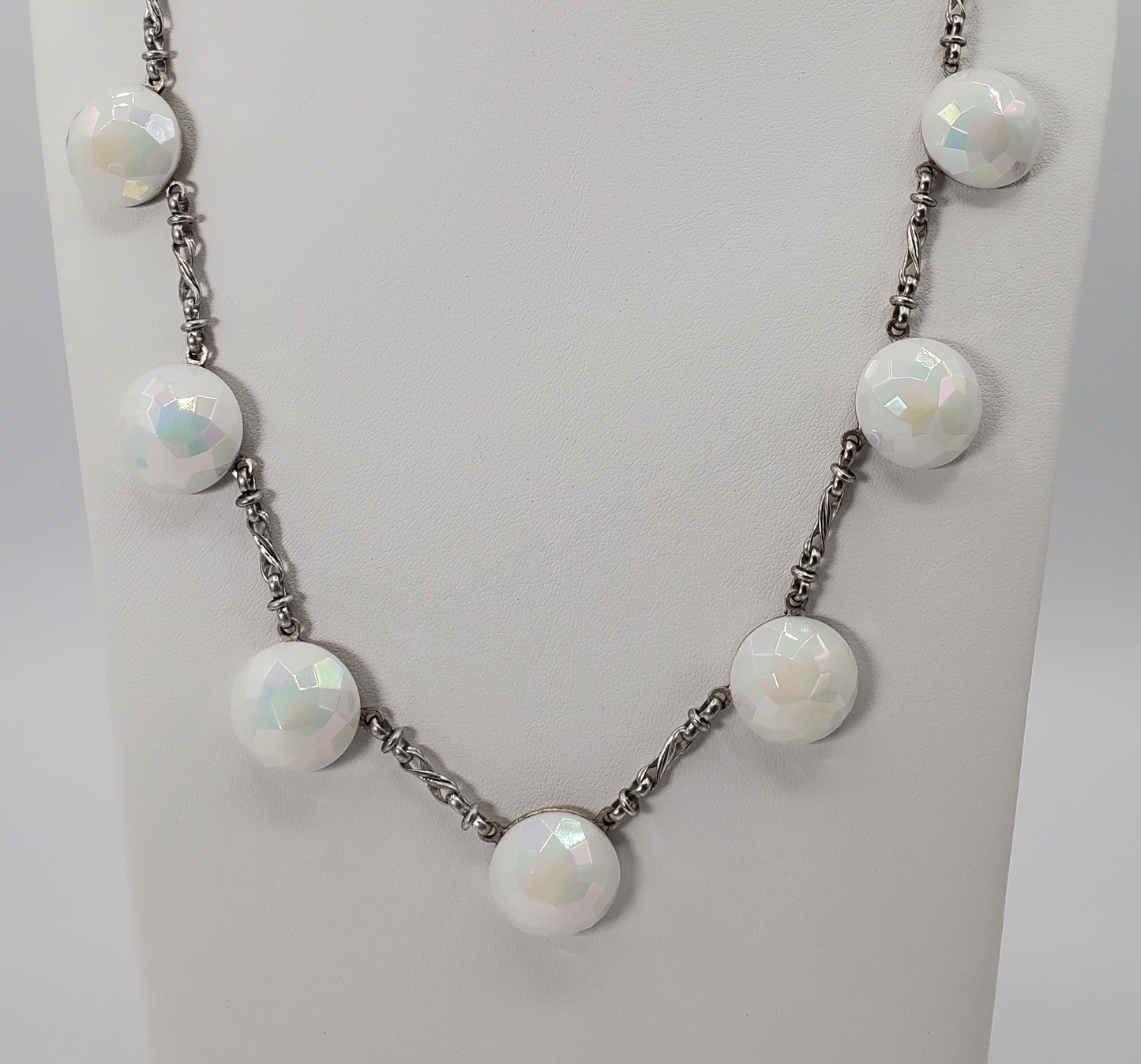 White on White Aurora Necklace