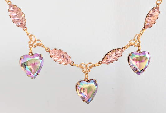 Aurora Hearts Trifecta Necklace