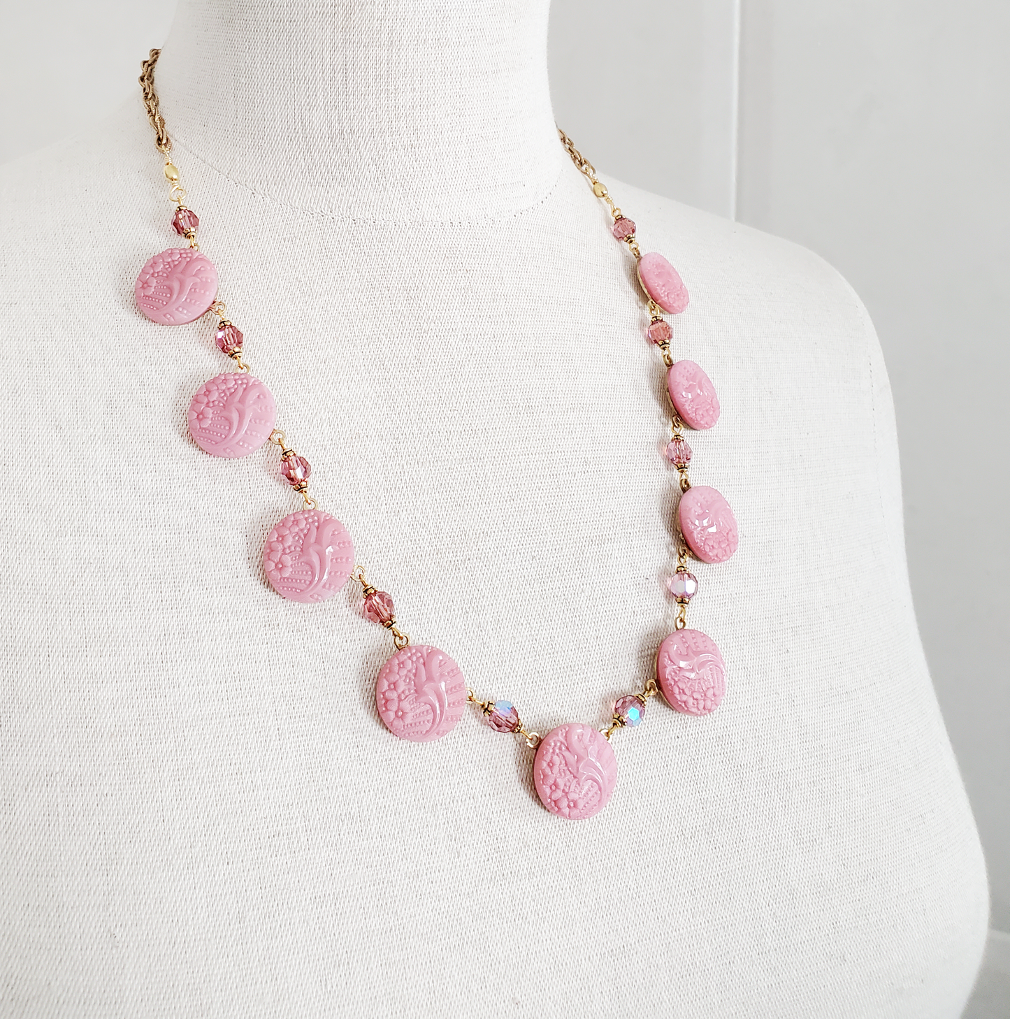 Flourish Pink Necklace