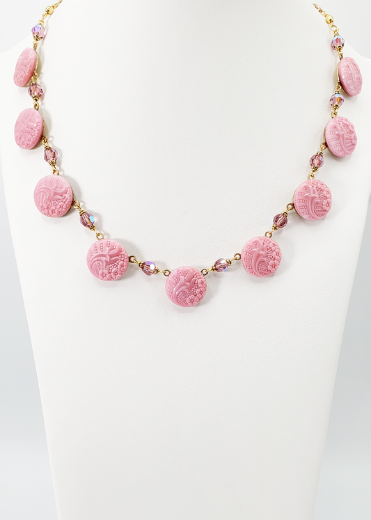 Flourish Pink Necklace