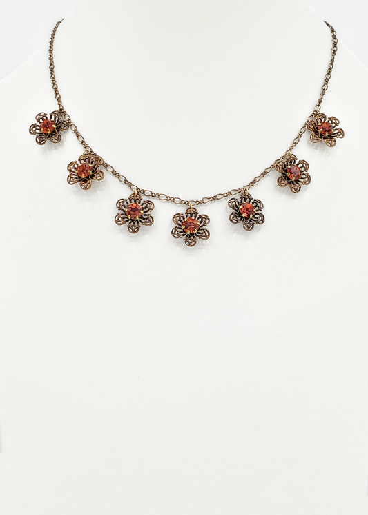 Topaz Filigree Necklace