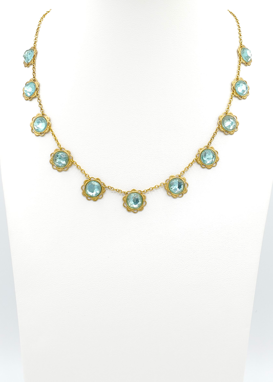 Aqua Shimmer Necklace