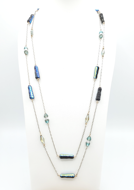 Bluebottle Station Necklace