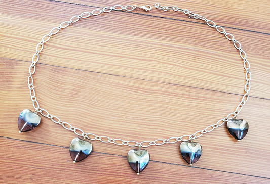 Bronze Dipped Heart Necklace