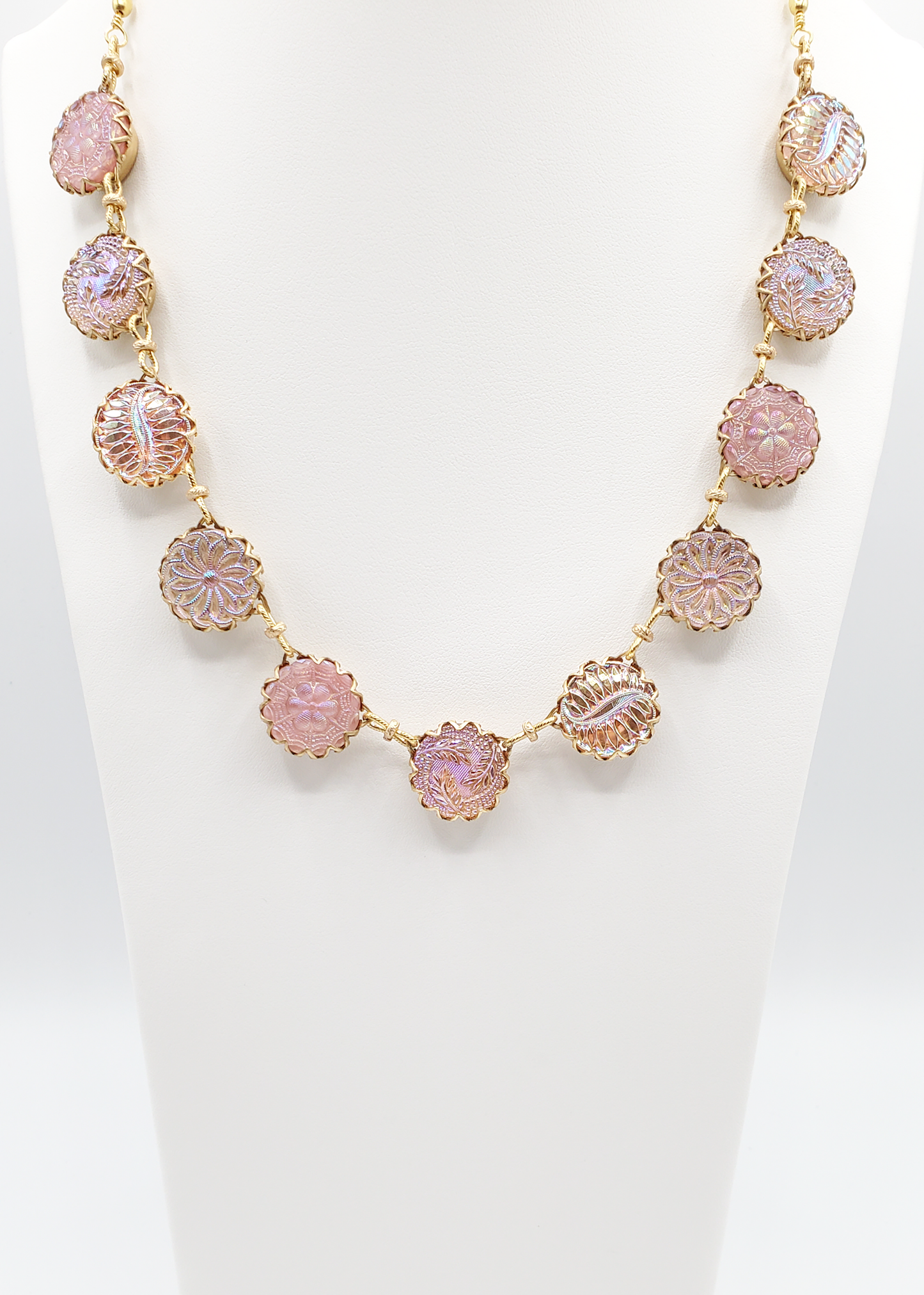 Iridescent Rosaline Pink Necklace