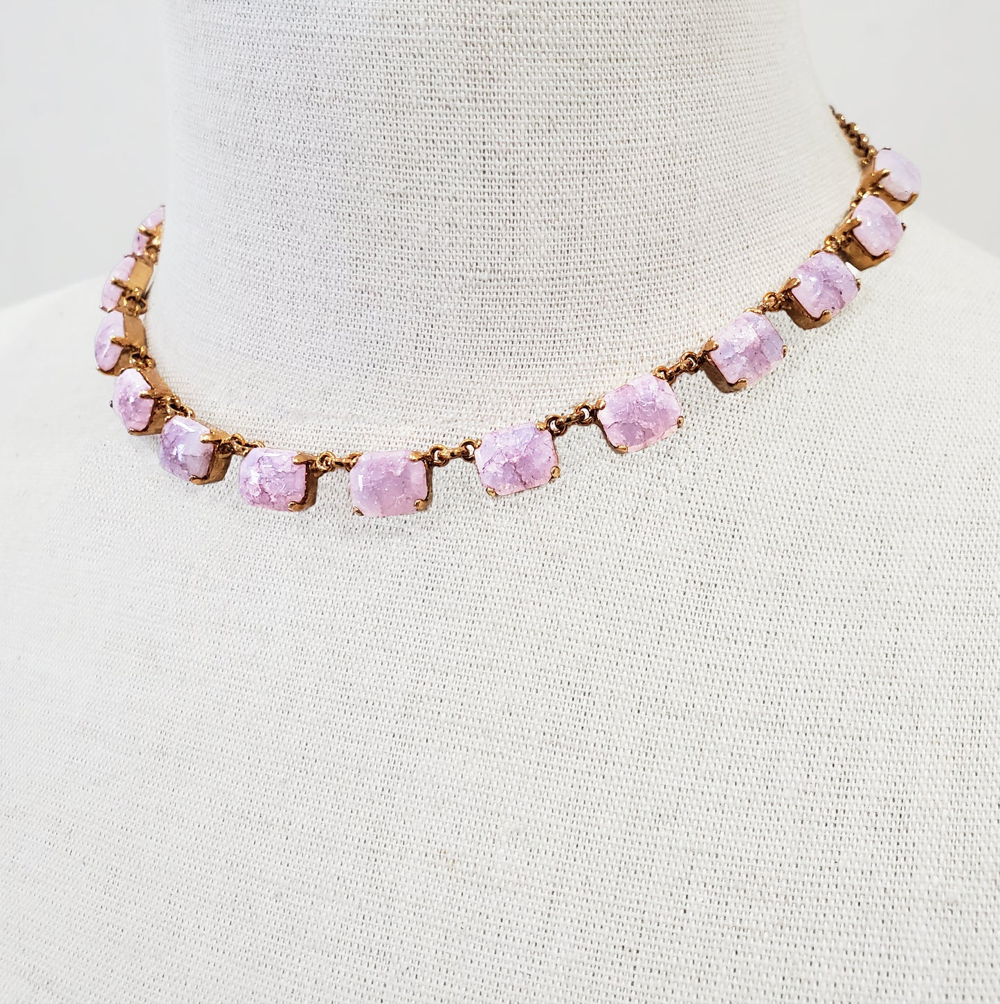Harlequin Lavender Collet Necklace