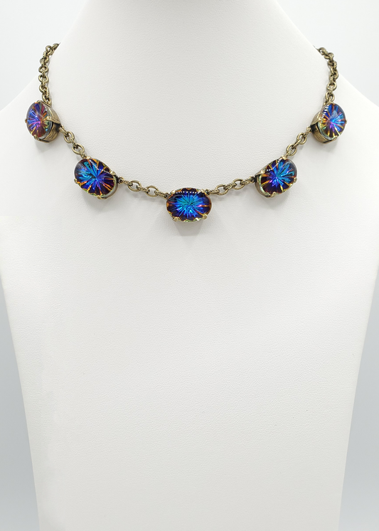 Starburst Oval Necklace