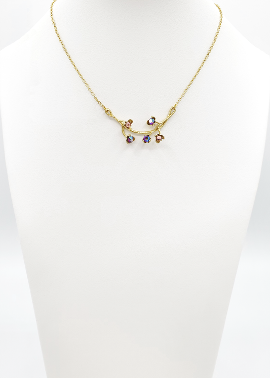 Vine Flower Pendant Necklace