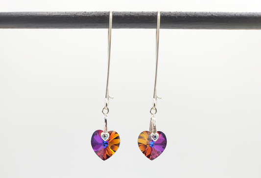 Volcano Heart Earrings