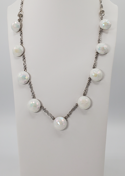 White on White Aurora Necklace